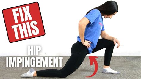 HIP IMPINGEMENT STRETCHES - 3 Simple Exercises You NEED to Do - YouTube