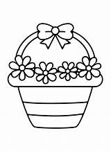 30  Flower Basket Coloring Pages Free Printable PDF JPG PNG sketch template
