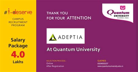 Placement Drive of Adeptia for B.TECH CSE/MCA 2022 Pass Outs Students