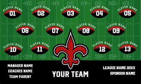 Football Team Banner · Free Shipping · Banner Goat