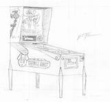 Pinball Machine Coloring Pages sketch template