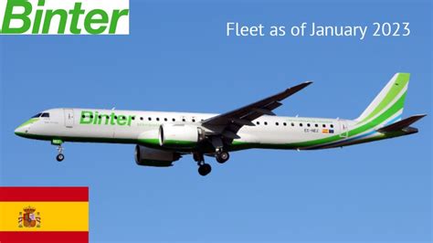 Binter Canarias Fleet as of January 2023 - YouTube