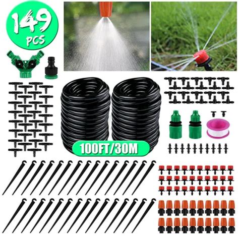 149PCS PLANT GARDEN Drip Irrigation System Hose Spray Watering Sprinkler DIY Kit $19.94 - PicClick