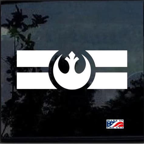 Star Wars Rebel Alliance Flag Window Decal Sticker | Custom Made In the USA | Fast Shipping