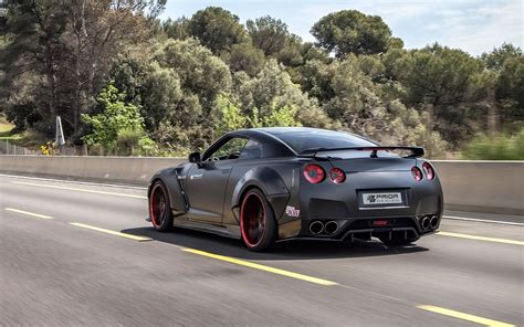 2015 Black Prior Design Nissan GT-R back view [2] wallpaper - Car wallpapers - #49581