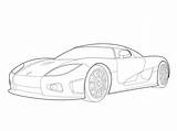 Learn How To Draw Koenigsegg Agera R Sports Cars Step By  sketch template