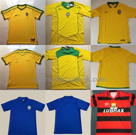 Brazil National Football Team World-Cup Men Women Youth Throwback Football Shirts Soccer Jerseys ...