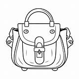 Handbag Coloring Page sketch template