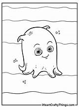 Pearl From Finding Nemo Coloring Page sketch template