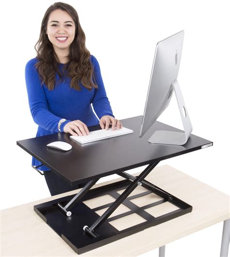 Standing Desk - X-Elite Pro Height Adjustable Desk Converter - Size 28in x 20in Instantly ...