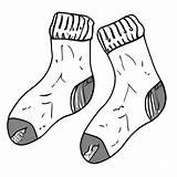 Pair Of Socks Coloring Page sketch template