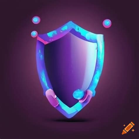 Shield logo blocking a virus on Craiyon