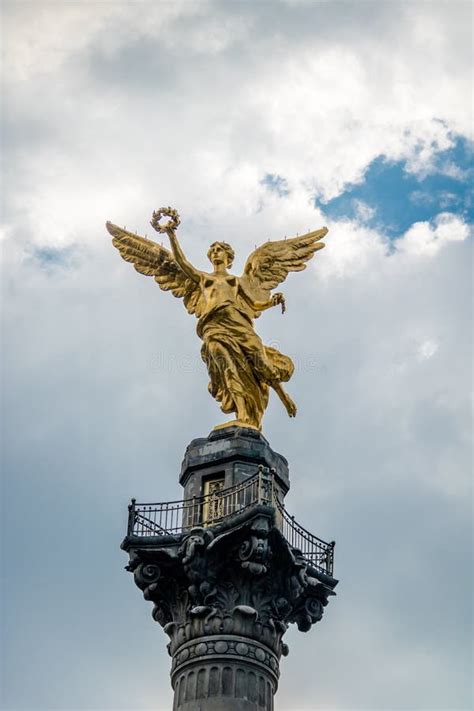 Detail of Angel of Independence Monument - Mexico City, Mexico Stock ...