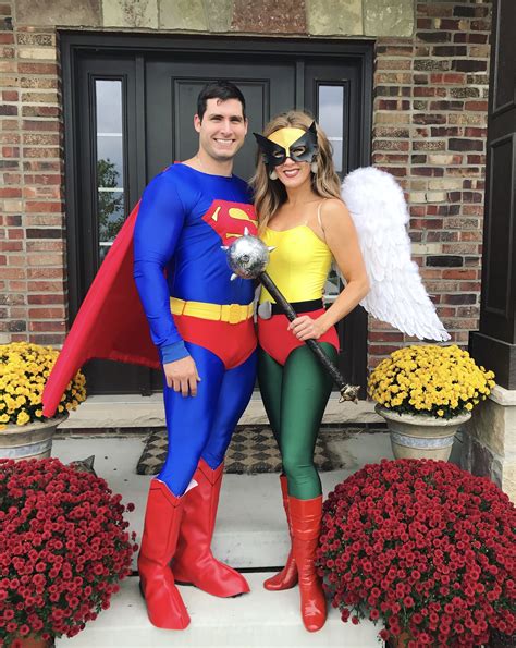 Couples Costumes Justice League Superman Hawkgirl Cosplay | Couples costumes, Fashion, Hawkgirl