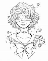 Sailor Mercury Coloring Pages sketch template