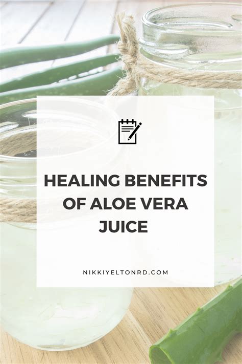 Healing Benefits of Aloe Vera Juice + How to Consume Safely - Nikki ...