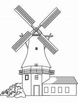 Windmill Coloring Pages Printable Sketch Page sketch template