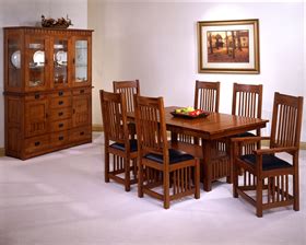 USA Made Mission Style Oak Dining Room Set