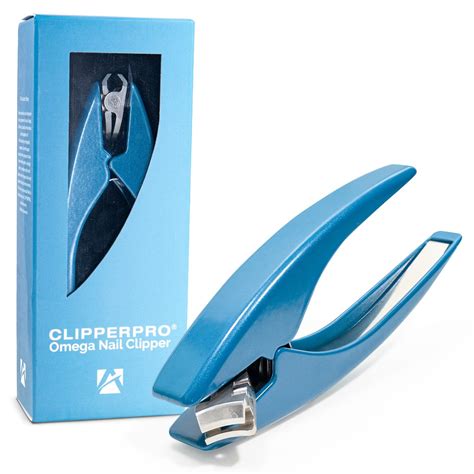 Buy Clipperpro Omega Select Fingernail Clipper - Ergonomic Large Nail Clippers for Women & Men ...