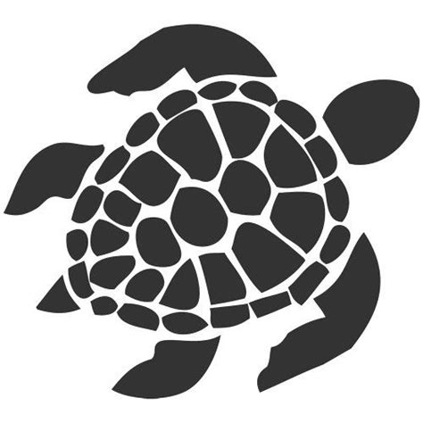 Sassy Stickers White Sea Turtle 5" Sticker Decal | Tortue dessin, Dessin de tortue, Pochoir pour ...