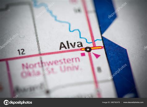 Alva Oklahoma Usa Geographic Concept Close Shot — Stock Photo ...