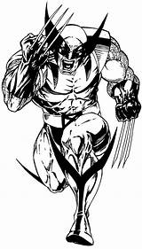 Logan Wolverine Coloring Pages sketch template