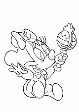 Baby Minnie Mouse Coloring Pages Printable Coloring sketch template