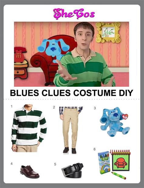 DIY To Make A Steve Blues Clues Costume | SheCos Blog