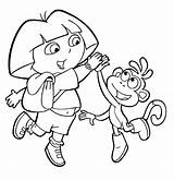 Coloring Pages  For Dora The Explorer sketch template