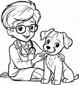 Coloring pages For Kids With Vet 50144046 Vector Art At Vecteezy sketch template