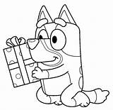 Bluey Bingo Bandit And Chilli Heeler Coloring Page  Free Printable sketch template