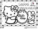 Coloring Pages For Valentines Day Hello Kitty  Top sketch template