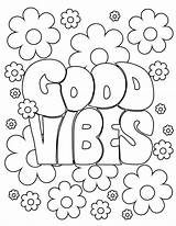 Good Vibes Coloring Sheet  Etsy sketch template