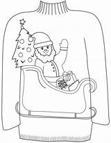 Ugly Christmas Sweater Coloring Sheets  coloring Books sketch template