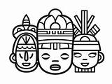 Easy Cultural Coloring For Kids  Page sketch template