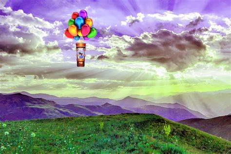 Hot Air Balloon Landscape Scenery Free Stock Photo - Public Domain Pictures