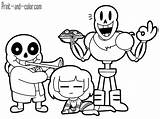 Undertale  Stampa e colora La Pagina Da Colorare Sans Pagine sketch template