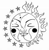 Trippy Sun Coloring Pages sketch template