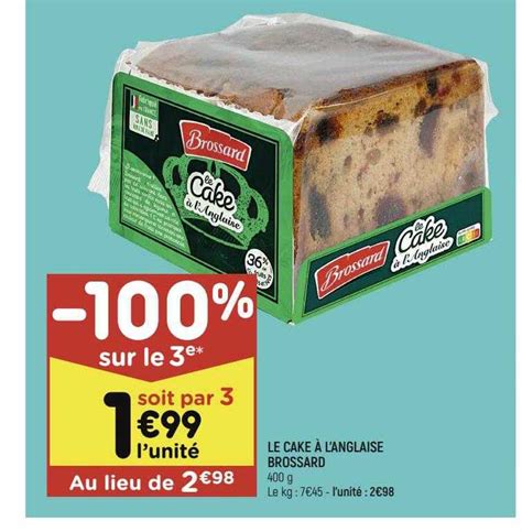 Promo Le Cake à L'anglaise Brossard chez Leader Price - iCatalogue.fr