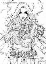 Reila Coloring Page Goth Fantasy Printable Download JPG By  Etsy sketch template