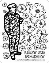 FREE  Remembrance Day Lest We forget Coloring Pages Veterans TPT sketch template