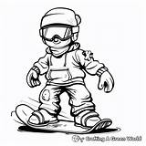 Snowboard Coloring Pages  Free & Printable sketch template