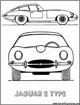 Jaguar Car Coloring Page sketch template