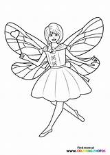 Fairy With A Hart magic wand  Coloring Pages For Kids sketch template