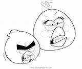 Two Angry Birds Coloring Page For Kids  Free Printable sketch template