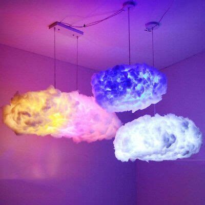Modern LED Floating Cloud Pendant Light Cotton Silk Chandelier for Kids Room | eBay – diy kid ...