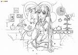 Desenhos de Garotas Anime Para Colorir  AniYukicom sketch template