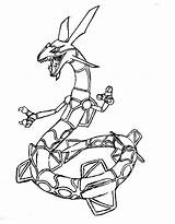 Rayquaza Coloring Pages Free Printable PDF sketch template