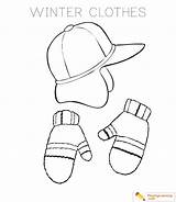 Winterclothescoloringpagefreeforkids Coloring sketch template