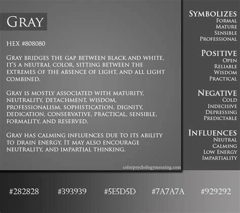 Meaning of Color Gray - Symbolism, Psychology & Personality